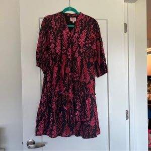 Victoria Dunn Designs black and pink dress